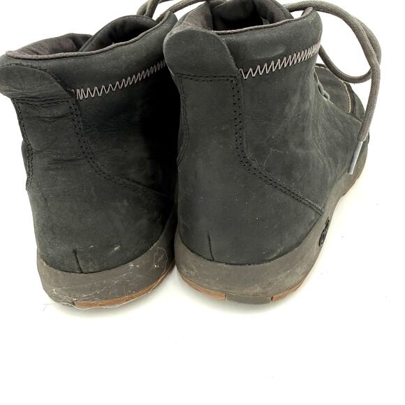 Chaco Men\'s Black Leather Brio Lace Up Boots Size 9